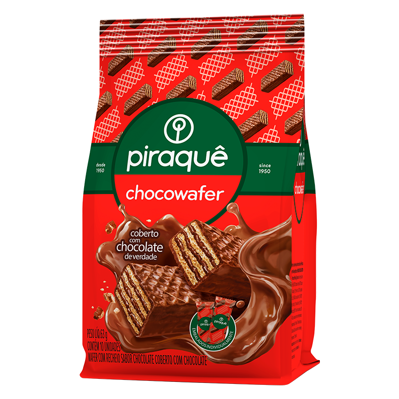 Chocowafer Coberto com Chocolate