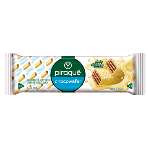 Chocowafer Coberto Chocolate Branco