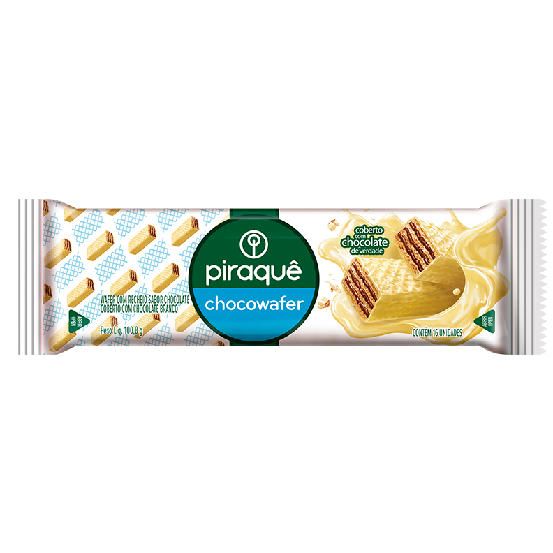 Chocowafer Coberto Chocolate Branco